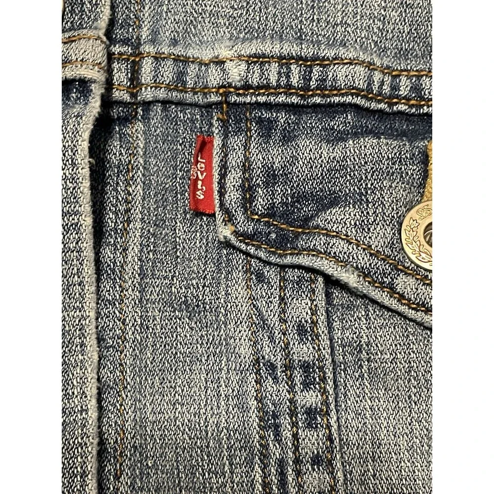 Levi's Trucker Denim Jean Jacket 730S Womens Size Small - Picture 2 of 8